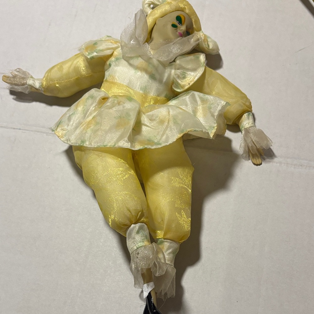 Sugar Loaf Vintage Yellow Jester Doll